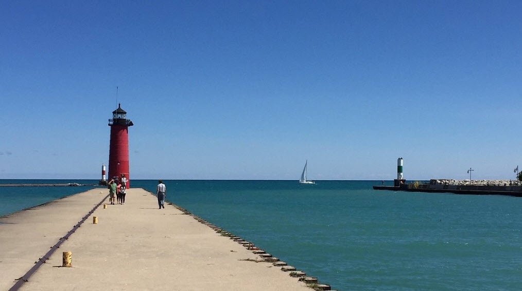 Simmons Island Beach, Wisconsin, USA